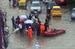 Bengaluru, IT city, uses boats to Rescue People Stranded in Rain